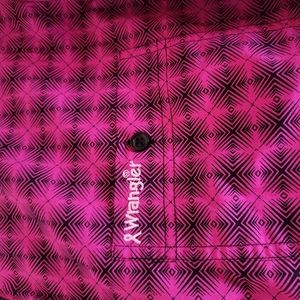 Wrangler Breast Cancer Button down long sleeve shirt